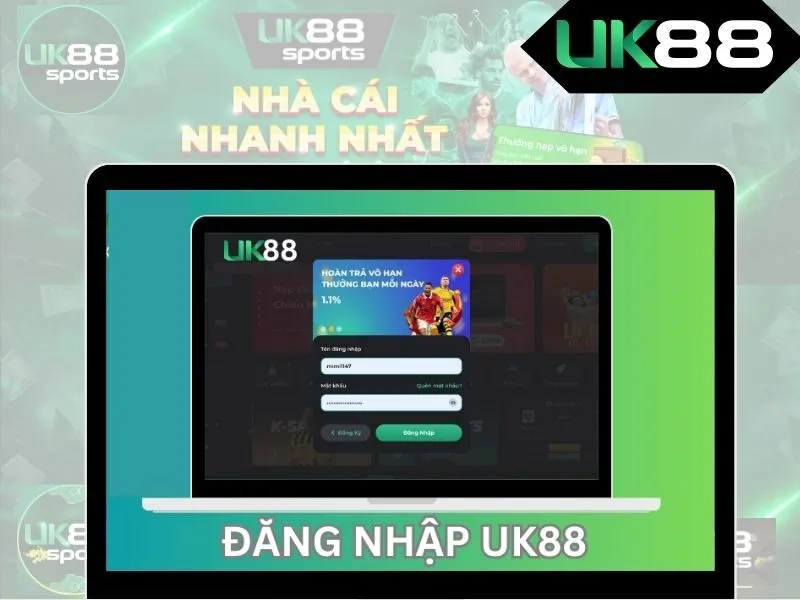 Nhập thông tin cá nhân để hoàn thành quá trình đăng ký tài khoản UK88